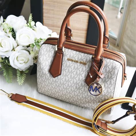 michael kors white and brown purse|michael kors outlet.